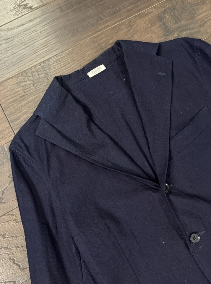 Abrigo Blazer Deportivo EIDOS Algodón Azul Marino Talla 50 Italiano 40 EE. UU. Foto 2 de 4