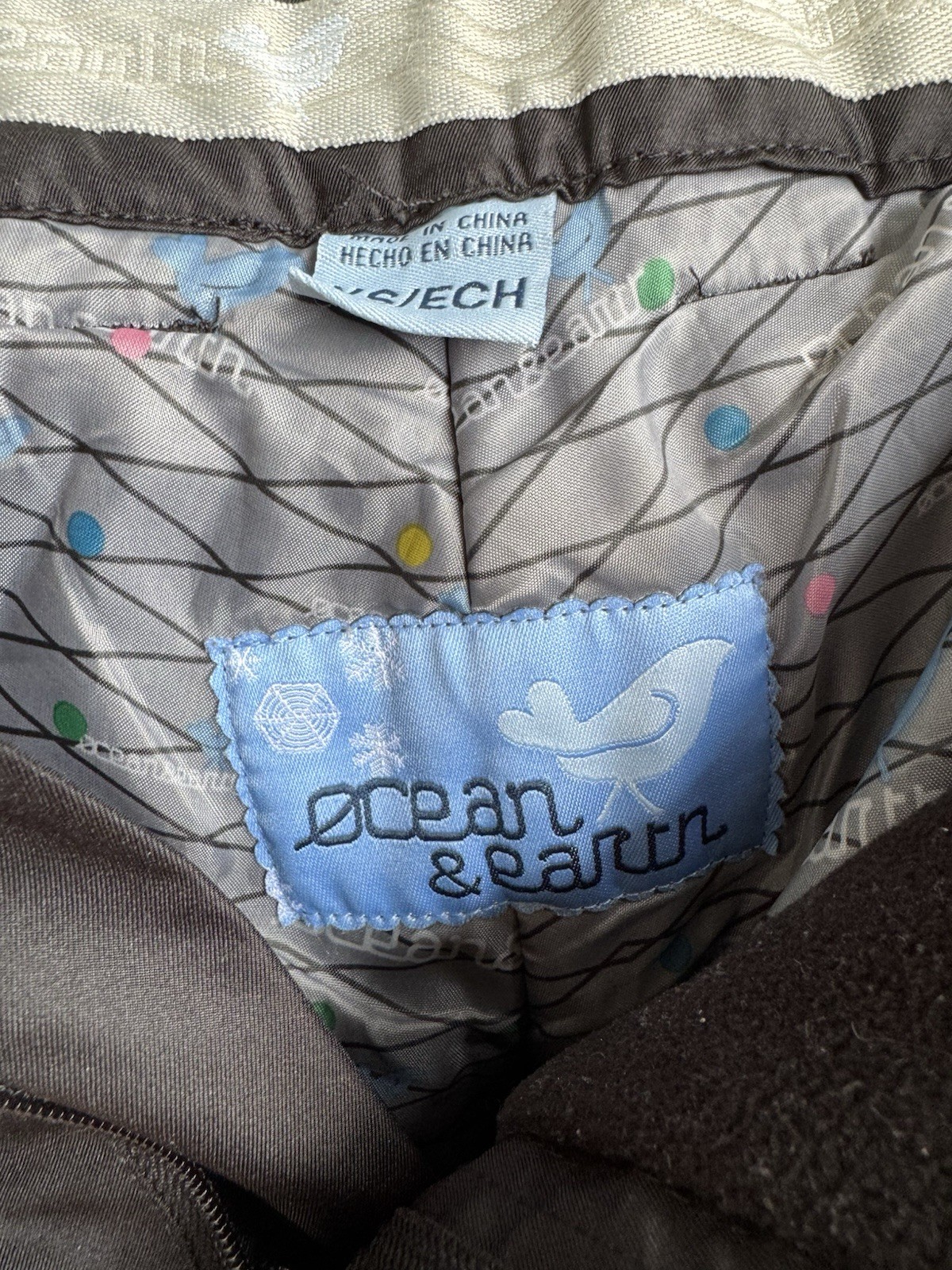 Ocean & Earth Womens EXTRA SMALL Black Ski Snowboarding Snow Pants Winter