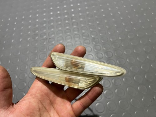 BMW E46 Limousine Touring Facelift OEM Set Links Rechts Weiß Blinker Kotflügel