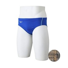 Mizuno GX Sonic Stream V-Pants Swimwear Size M Blue Race Suit FINA Approved