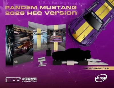 Model Model 1/64 Pandem Mustang Purple with Dyno Set HEC Beijing CHROME CHASE