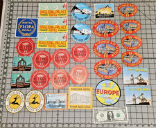 Mixed Lot Vintage Unused Luggage Labels Europe MINT