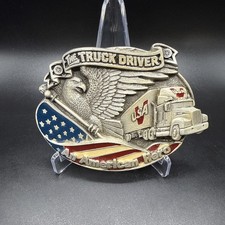 Vintage 1994 GAP Style American Hero Trucker Driver Belt Buckle USA
