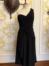 One Shoulder Evening Dress With Sash Detail By LBD size 10 VGC