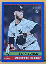 2025 Topps Heritage Sean Burke Blue Border Parallel RC Chicago White Sox #262