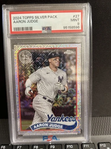 2024 Topps 1989 Topps Chrome Silver Pack Mojo Aaron Judge PSA 9 MINT