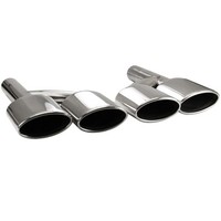Edelstahl Auspuffblenden Passend FüR W164 W166 W204 A209 C209 W211 W212 W221