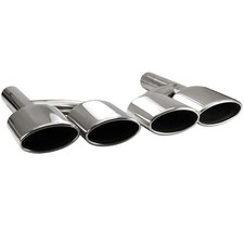 EDELSTAHL Auspuffblenden passend für W164 W166 W204 A209 C209 W211 W212 W221