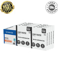 Pen Gear Copy Paper, 8.5x11, 20lb, White, 92 Bright, 8 Ream Case, 4000 Sheets