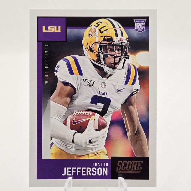 2020 score football Justin Jefferson #430 Rookie Card (RC) Vikings