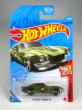 Hot Wheels '70 Chevy Camaro RS Then and Now 8/10 Green Walgreen's Exclusive