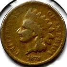 1872 Indian Head One 1 Cent   R1881
