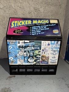(No Coin Mechanisms) 6 Column Sticker Tattoo Vending Machine Pokemon TCG Sports