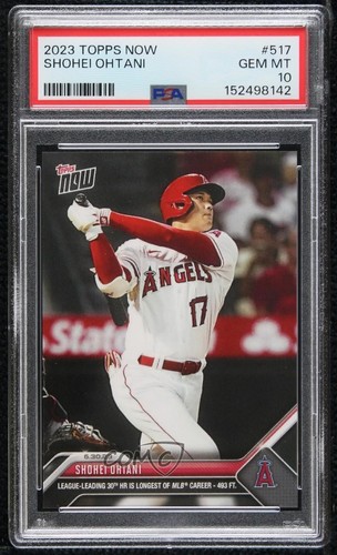 2023 Topps Now /7066 Shohei Ohtani #517 PSA 10 GEM MT 0w48