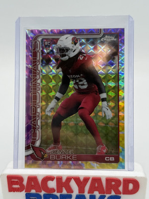 2024 Topps Chrome Denzel Burke TIE DIE /2 RC OSU Arizona Cardinals