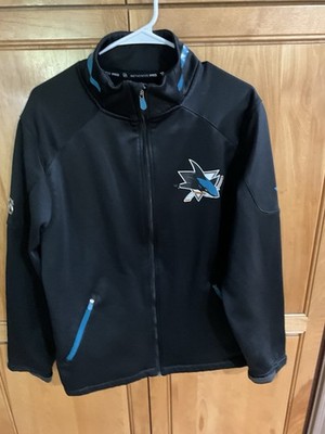 NHL San Jose Sharks Full Zip Men s L 48  Coaches Jacket