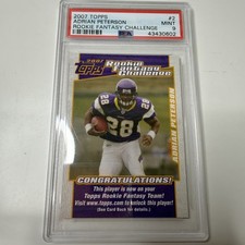 2007 Topps - Rookie Fantasy Challenge Adrian Peterson #2 (RC)