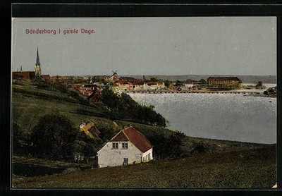 Sonderburg, Panorama i gamle Dage, Ansichtskarte 