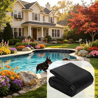 HDPE Teichfolie 0.5mm 2x2m 1x6m 2x6m 3x6m 6x6m 6x8m Folie für den Gartenteich