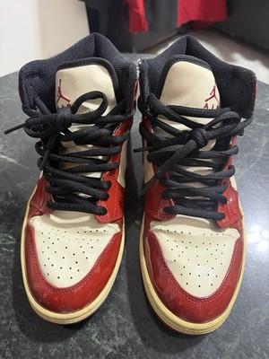 Jordan Air Jordan 1 Retro Patent Chicago Bulls Red White Black Patent Leather S 