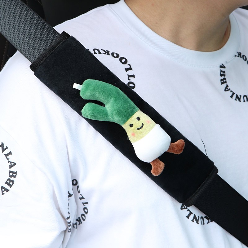 1pcs Car Seatbelt Shoulder Strap Protector Cover Cute Vegetable Belt Strap Cover