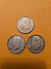 Kennedy Half Dollars - 1964  - Lot of Three (3)  Circulated 90% SILVER