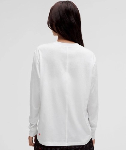 NWT Size 10 DISNEY X LULULEMON ALL YOURS LONG SLEEVE WHT White - Picture 3 of 7