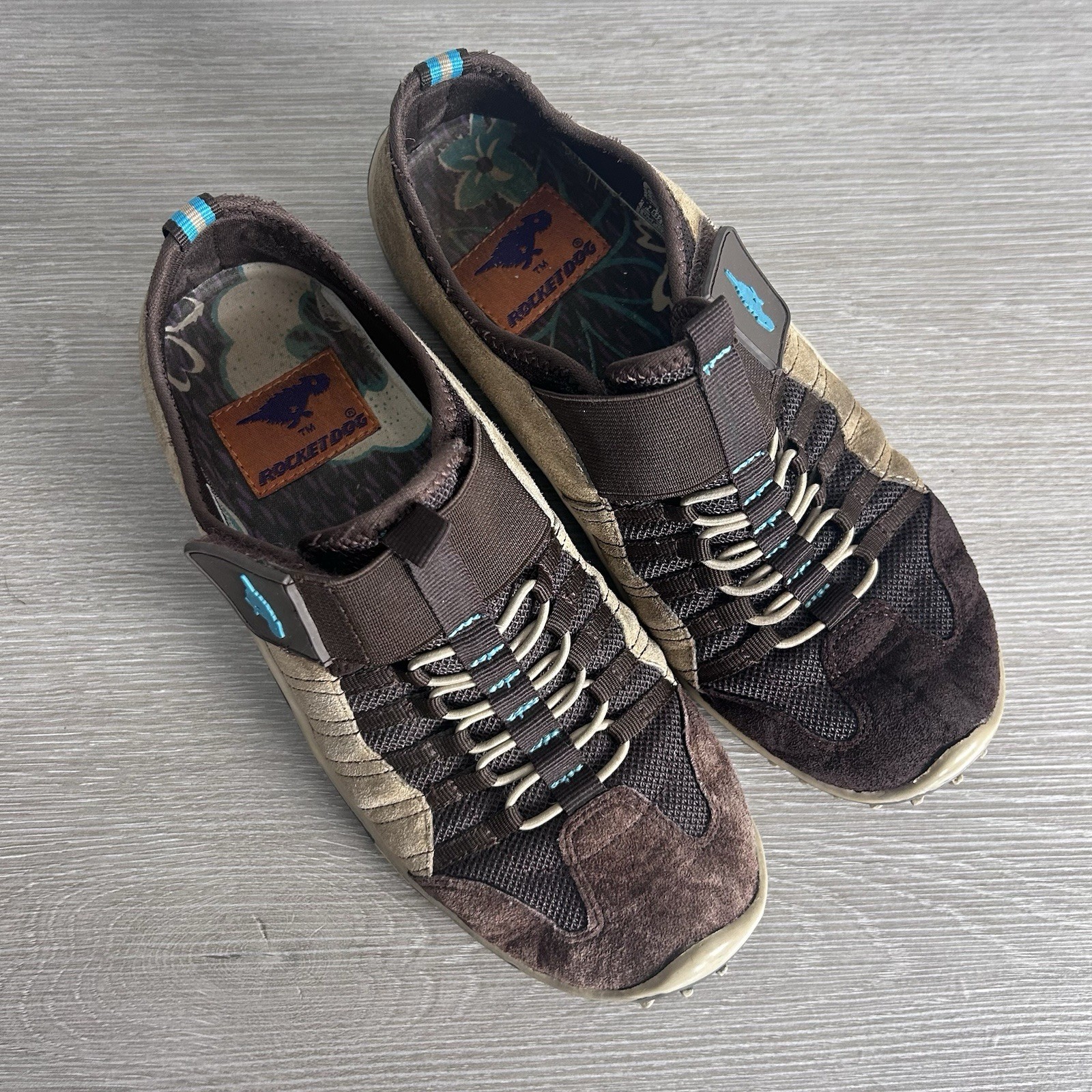 Rocket Dog Women’s Shoes Brown Suede Trail sneakers slip on strap Sz 6.5 Hiking