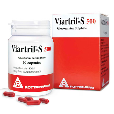 2 Pack Viartril-S Glucosamine 500mg Joint Pain Knee Pain Supplement 90s cap