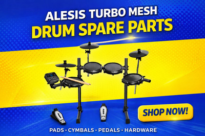 Alesis Turbo Mesh Drum Parts - Snare, Tom, Crash, Ride, HH, Kick, Pedale, Klemmen