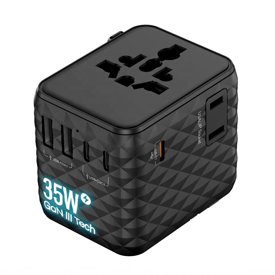 WZ Universal Travel Adapter Worldwide 35W GaN International Travel Plug Adaptor