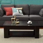 Modern Lift Top Coffee Table with Hidden Storage Space Open Shelf Living Room