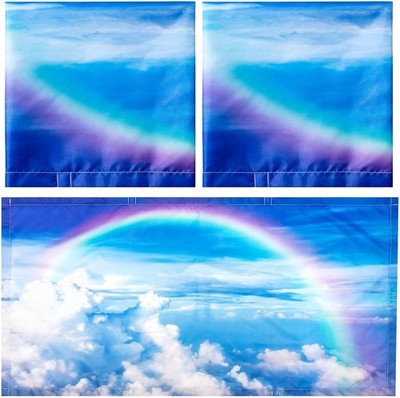 Hortsun Pack of 2 Fluorescent Light Covers 4 x 2 Feet Magnetic Rainbow 
