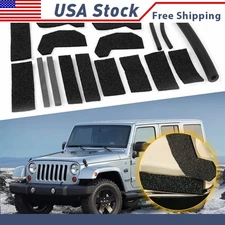 17PC Hardtop Headliner Roof Seal Kit For 2007-2017 Jeep Wrangler OE#68026937AB P