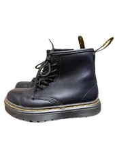 Dr Doc Martens Kids Toddler US Size 10 Black Boots ZAVALAT AirWair Unisex Gothic