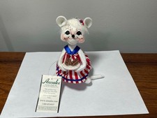 Annalee 2008 BBQ Mom Mouse 6 Patriotic Red Wh...