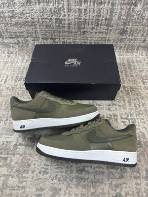 Größe 11 - Nike Air Force 1 07 LV8 AF1 Medium Olive Cargo Khaki Weiß IB6388-200
