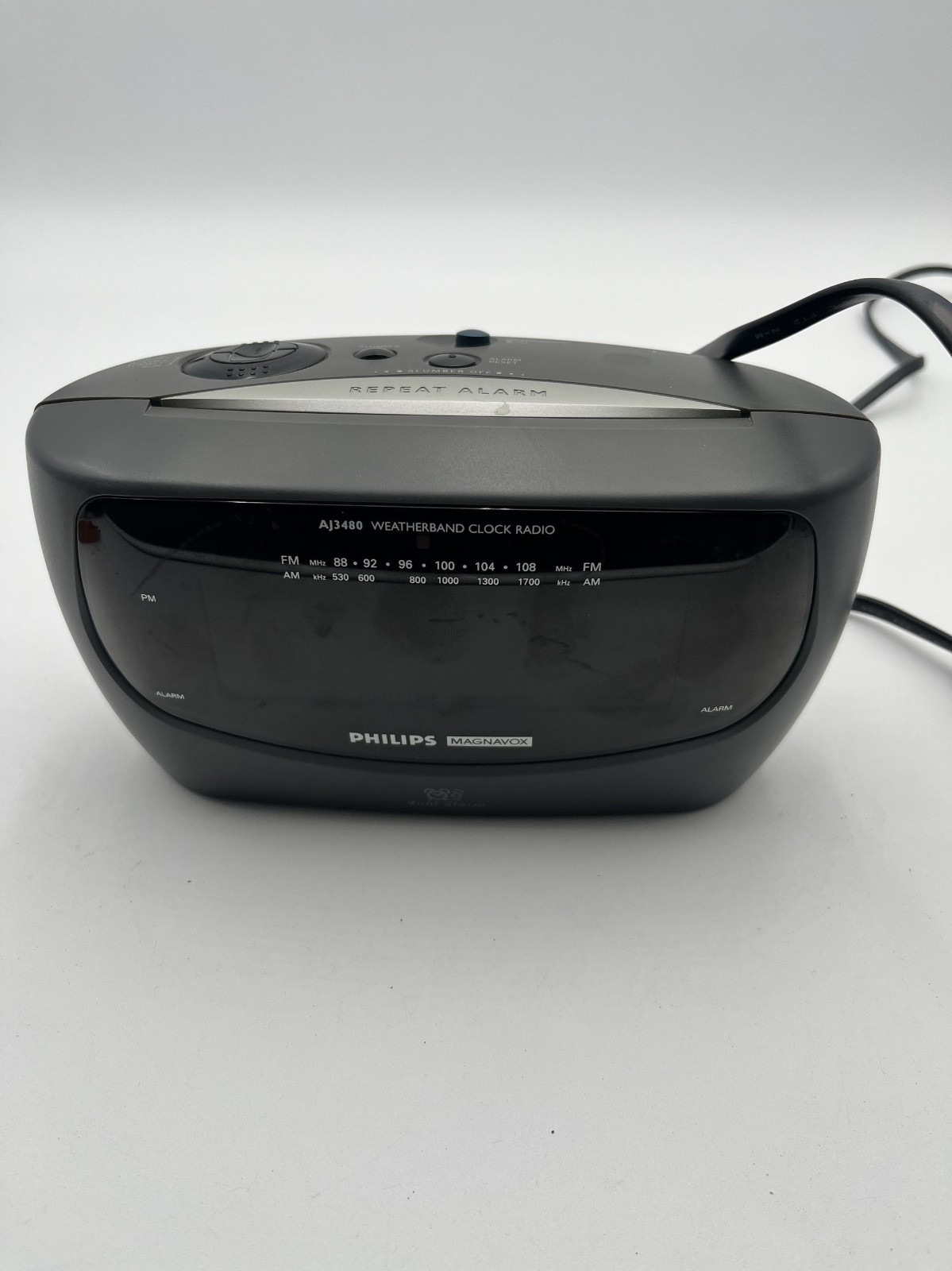 Radio Dual Alarm Black 120v Am/fm