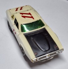 AFX Aurora Dodge Charger White 11 Magna-Traction Chassis HO Slot Car Tested