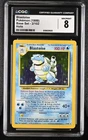 1999 Pokemon Base Set Blastoise Holo Unlimited #2 CGC 8