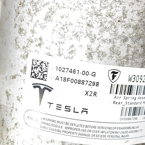 TESLA MODEL X Rear Left Air Shock Absorber 1027461-00-G Electricity 568kW 2018 - Picture 5 of 7