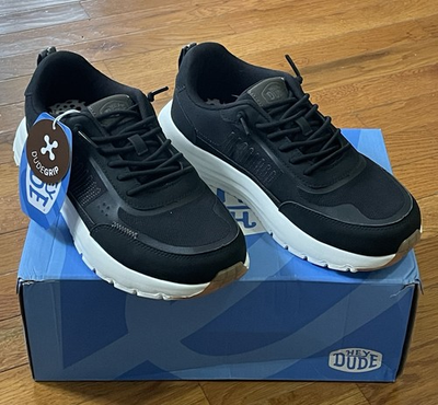 #ad Hey Dude Women#x27;s Sirocco Alta W Neutrals Slip On Black Sneakers Size 7 NIB $39.99