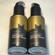 Lot of 2 new unopened Michael Strahan Hydrating Face and Beard Wash 3.4 fl. oz.