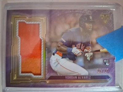 2020 Topps Triple Thread Yordan Alvarez Amethyst /27 Jumbo Jersey SSP #SJR-YA 🔥