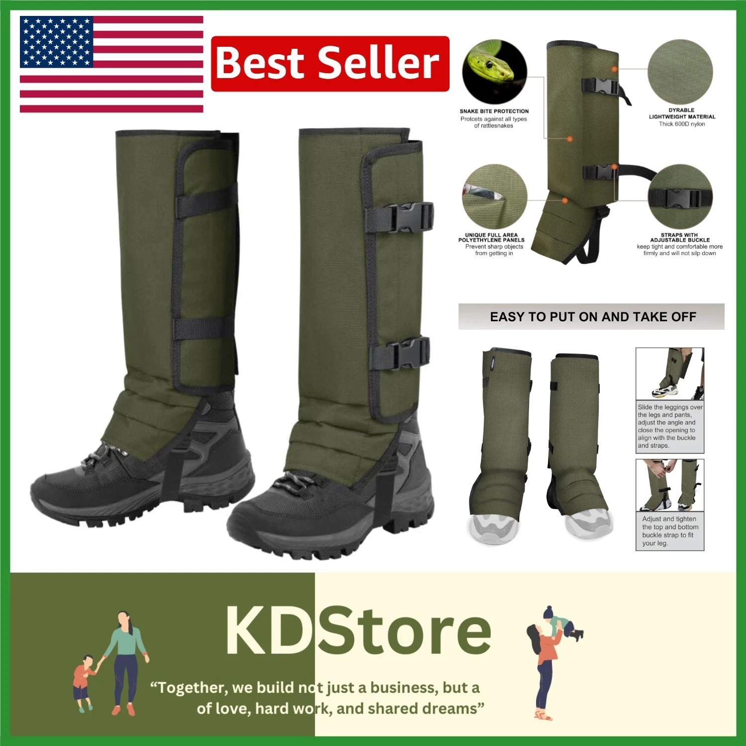 All-Weather Snake Gaiters: Lightweight, Waterproof Leg Protection for Outdoors
Opens in a new window