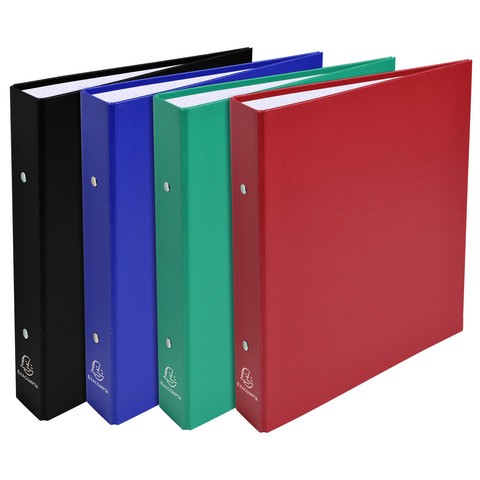 Raccoglitori foderati PPL Exacompta 23x21 cm - anelli tondi Ø 25 mm colori assor - Foto 1 di 5