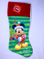 DISNEY 18" MICKIE MOUSE FELT CHRISTMAS STOCKING NEW