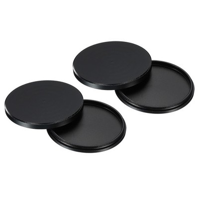 46mm Linse Filter Stack Kappe 2x Filterstapel Schützende Hülle Schwarz