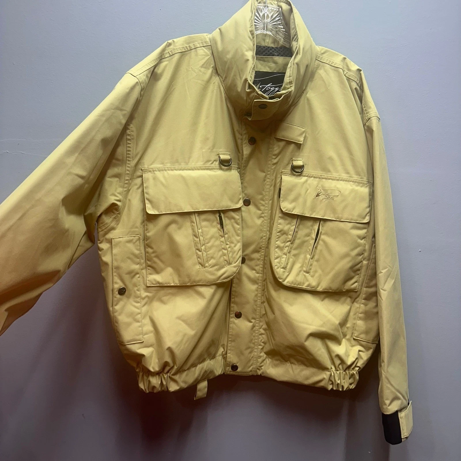 Toggs Field Jacket Men's L Khaki Fishing Hunting Mesh Lined Utility