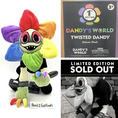 Official Dandy s World Deluxe Twisted Dandy Plush 1st Edition BlushCrunch RARE